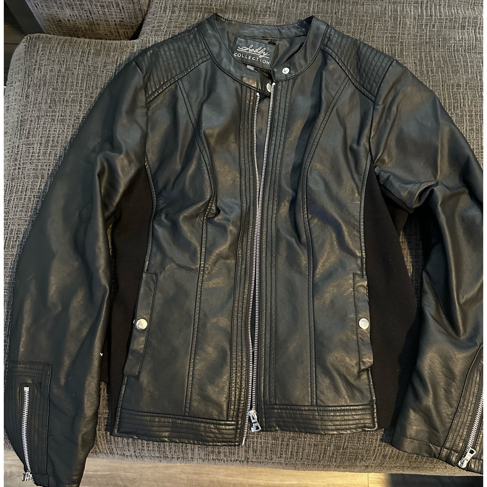 Faux leather jacket